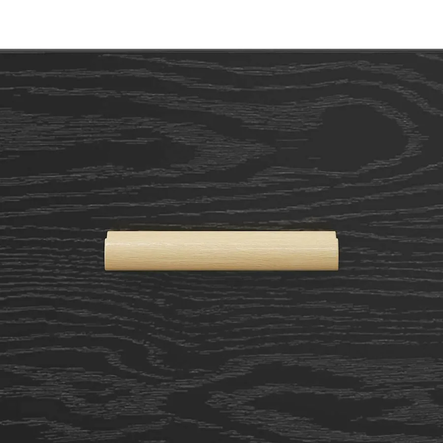 Armoire de lit Chêne noir 40 x 35 x 47.5cm Bois d'ingénierie - 11