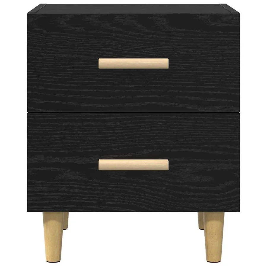Armoire de lit Chêne noir 40 x 35 x 47.5cm Bois d'ingénierie - 6