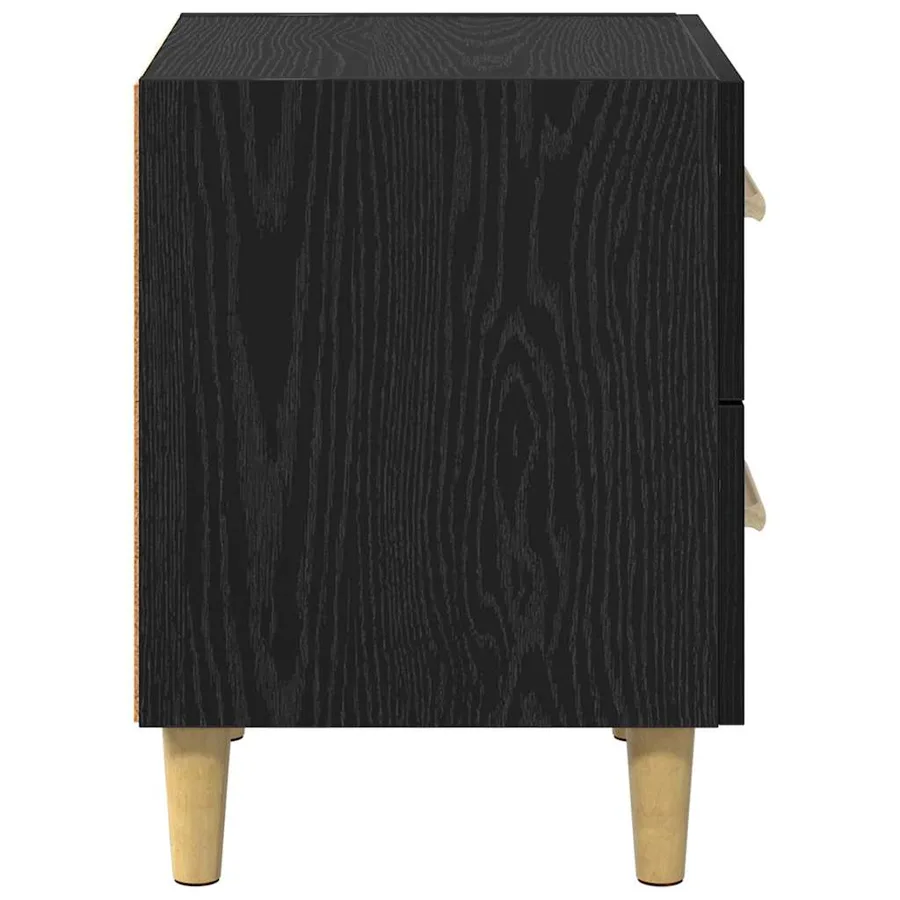 Armoire de lit Chêne noir 40 x 35 x 47.5cm Bois d'ingénierie - 7