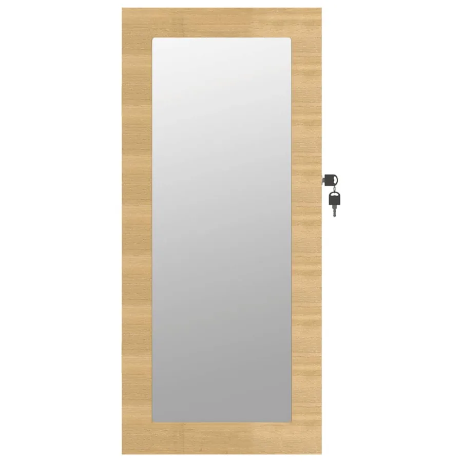 Armoire à bijoux avec miroir murale 30 x 8,5 x 67 cm - 4