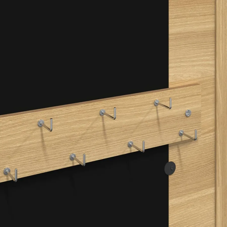Armoire à bijoux avec miroir murale 30 x 8,5 x 67 cm - 8