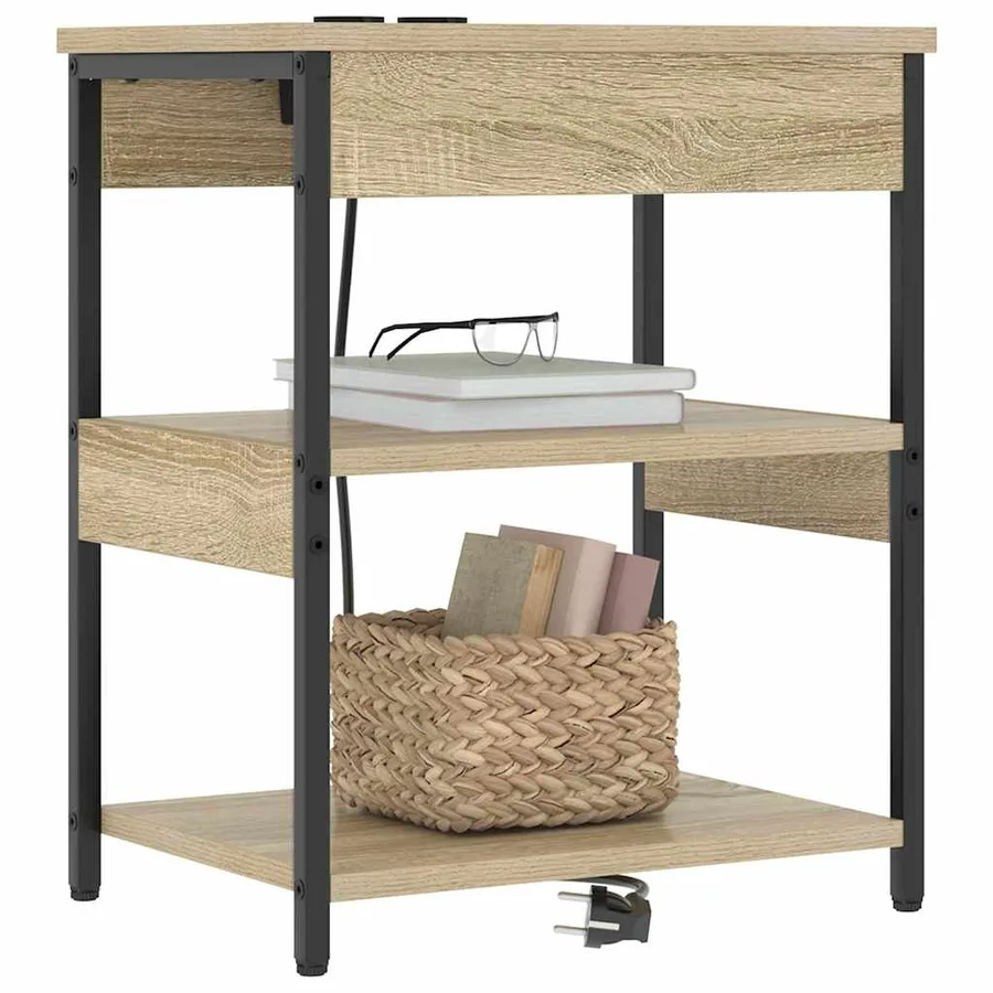 Cabinet de chevet Chêne Sonoma 41 x 31 x 51 cm - 3