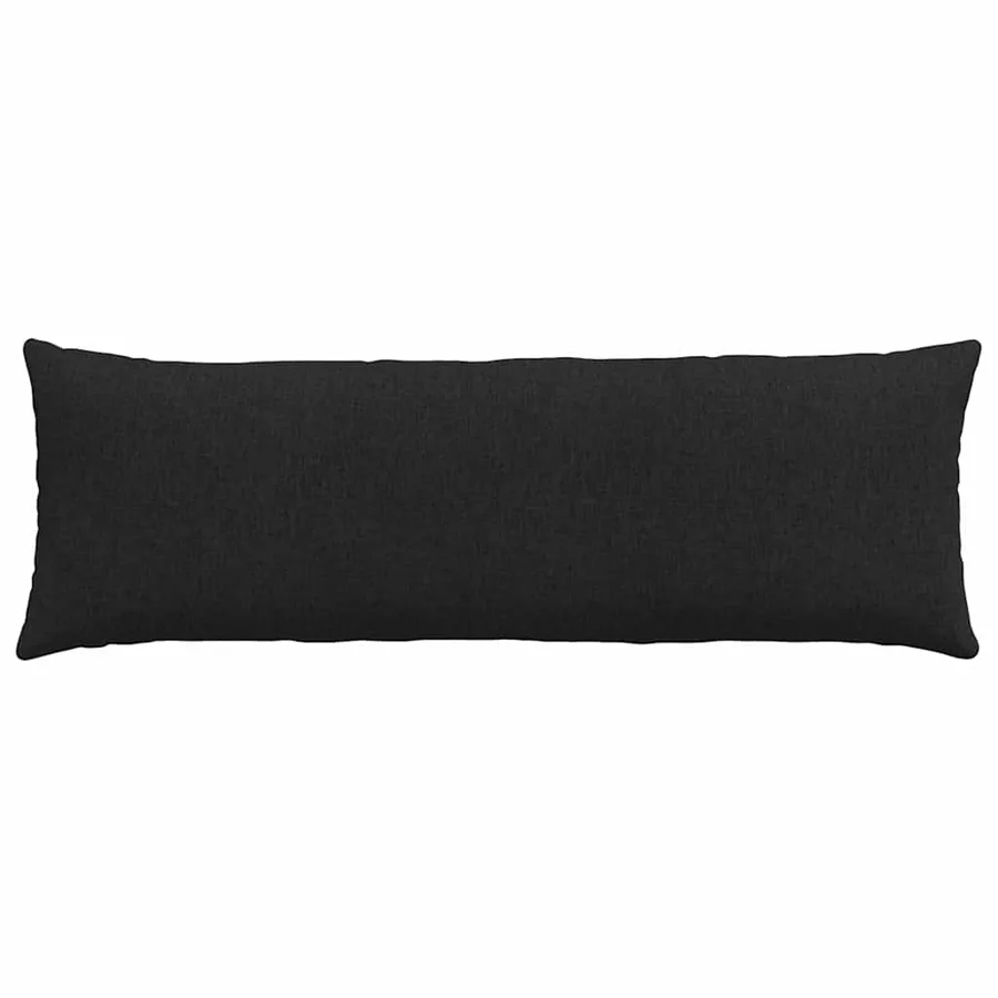 Coussins de canapé 2 pcs Noir 120 x 40 cm tissu - 6