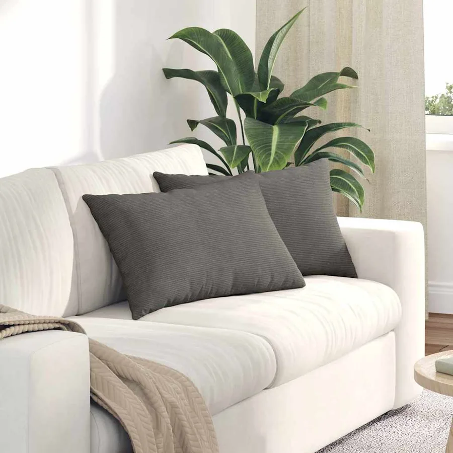 Coussins de canapé 2 pcs Gris clair 60 x 40 cm