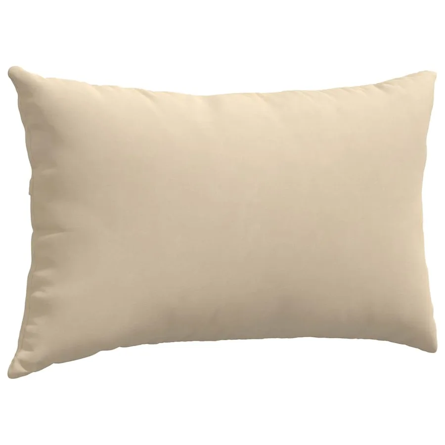 Coussins de canapé 2 pcs Crème 50 x 30 cm tissu - 5