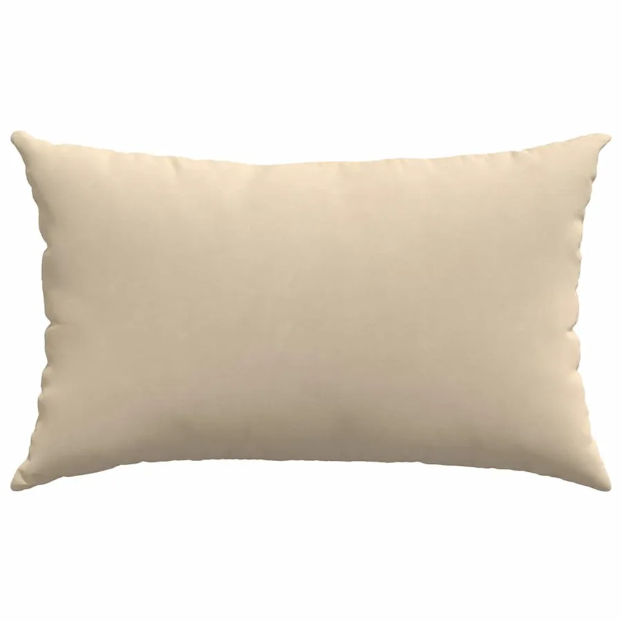 Coussins de canapé 2 pcs Crème 50 x 30 cm tissu - 6