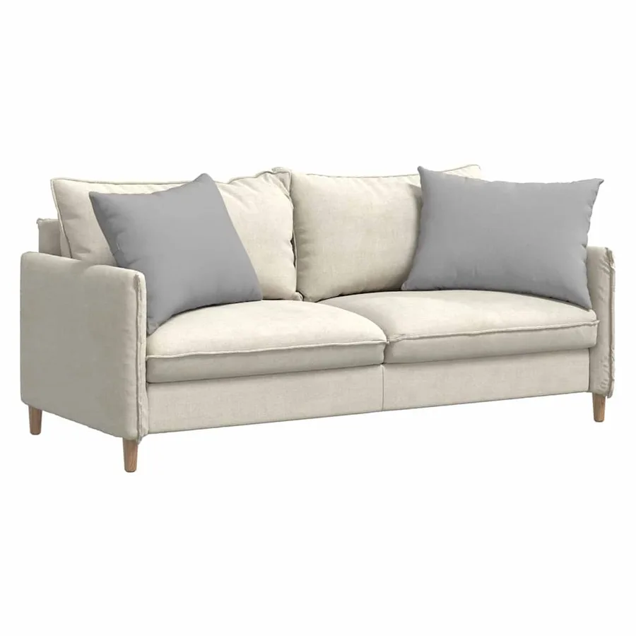 Coussins de canapé 2 pcs Gris nuage 70 x 50 cm tissu - 3