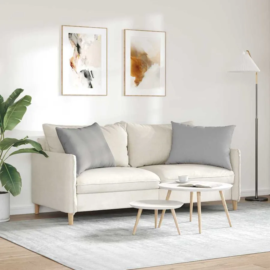 Coussins de canapé 2 pcs Gris nuage 70 x 50 cm tissu - 4