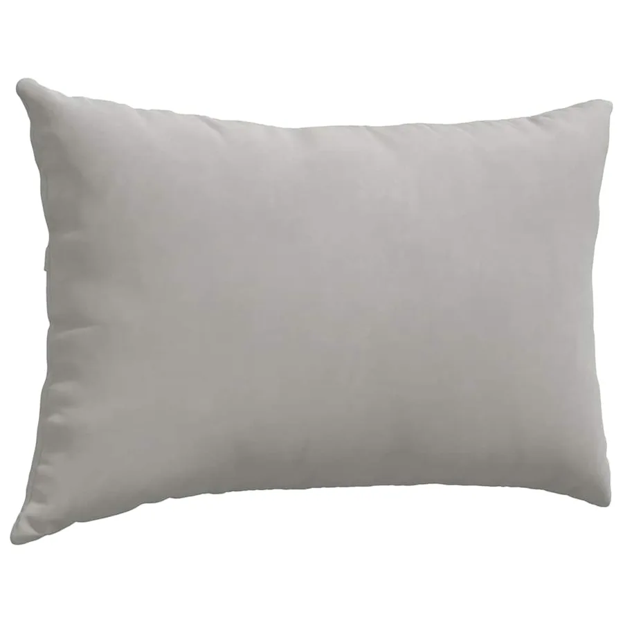 Coussins de canapé 2 pcs Gris clair 60 x 40 cm tissu - 5