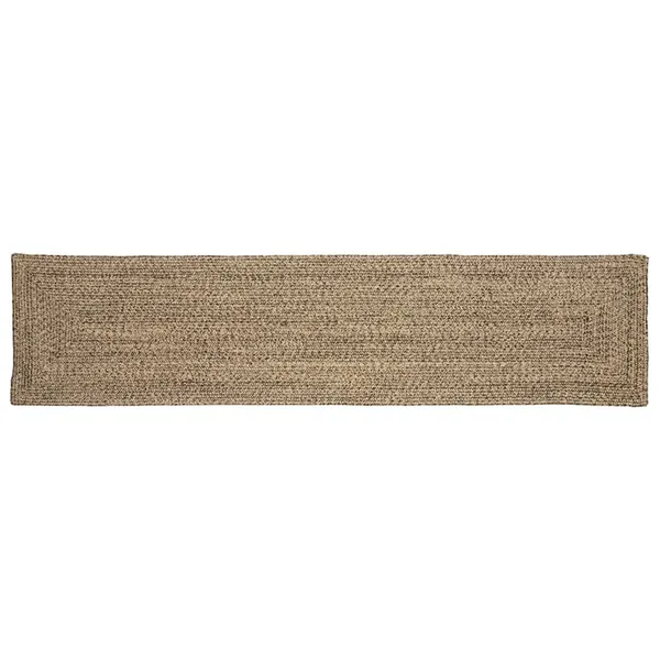 Tapis de surface Naturel et noir 60 x 200 cm Jute