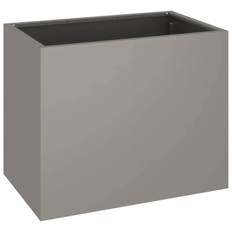 Cache-pot de jardin Rouillé 50 x 32 x 40 cm Acier patiné - 5