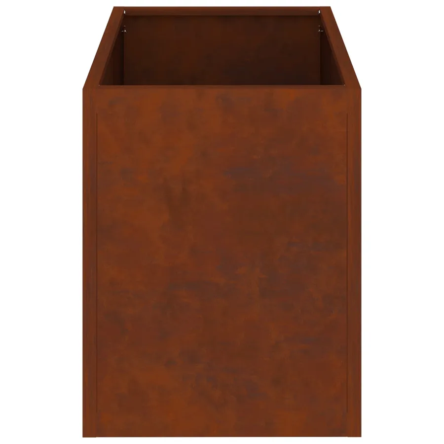 Cache-pot de jardin Rouillé 50 x 32 x 40 cm Acier patiné - 7