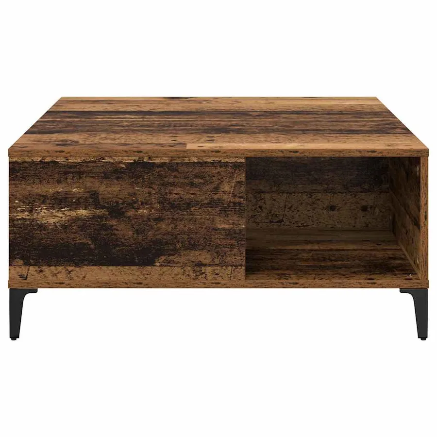 Table basse Bois Ancien 80 x 80 x 36,5 cm Bois d'ingénierie - 5