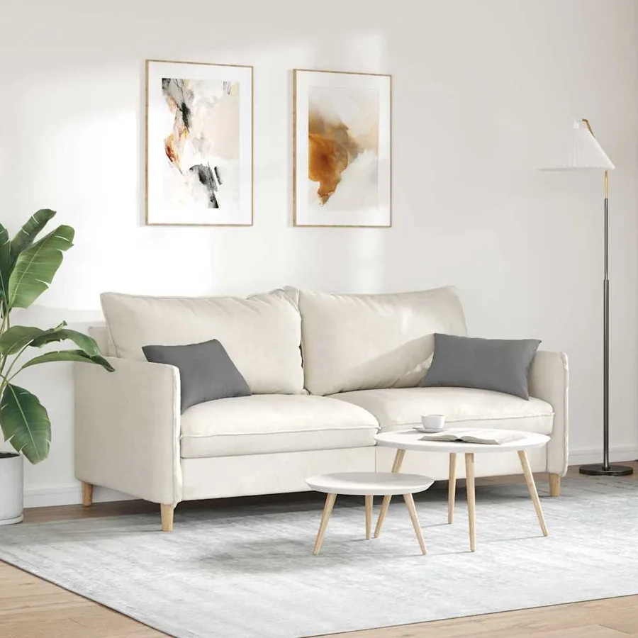 Coussins de canapé 2 pcs Gris foncé 50 x 30 cm tissu - 4