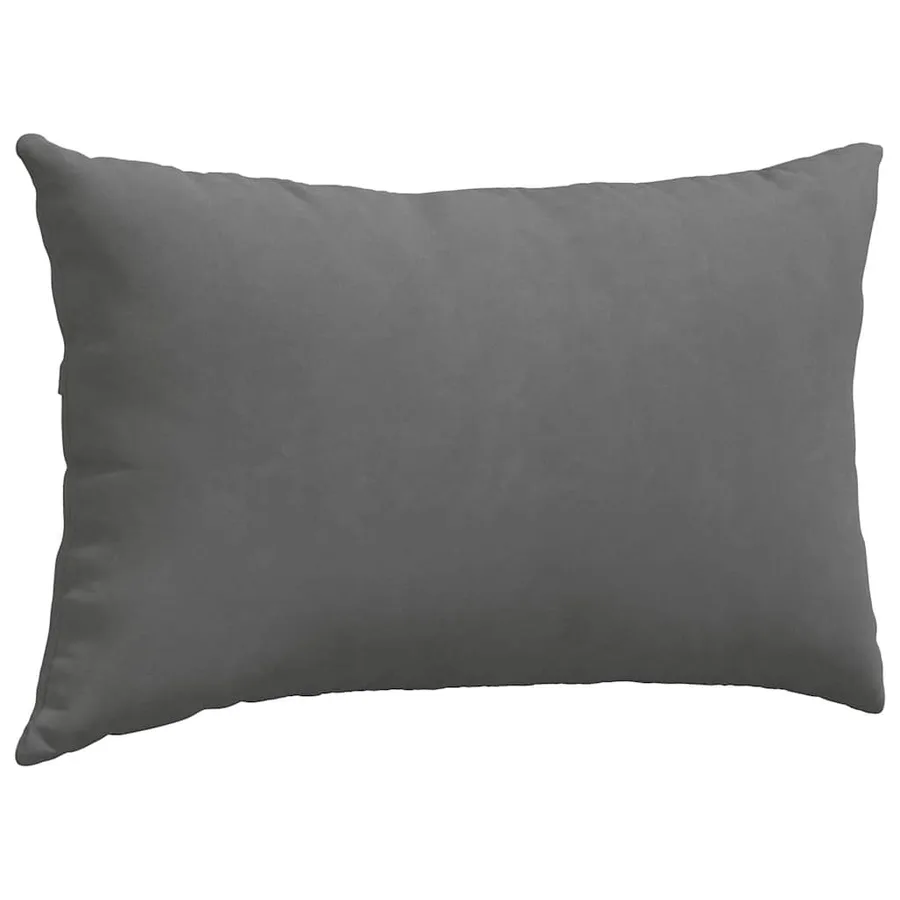 Coussins de canapé 2 pcs Gris foncé 50 x 30 cm tissu - 5