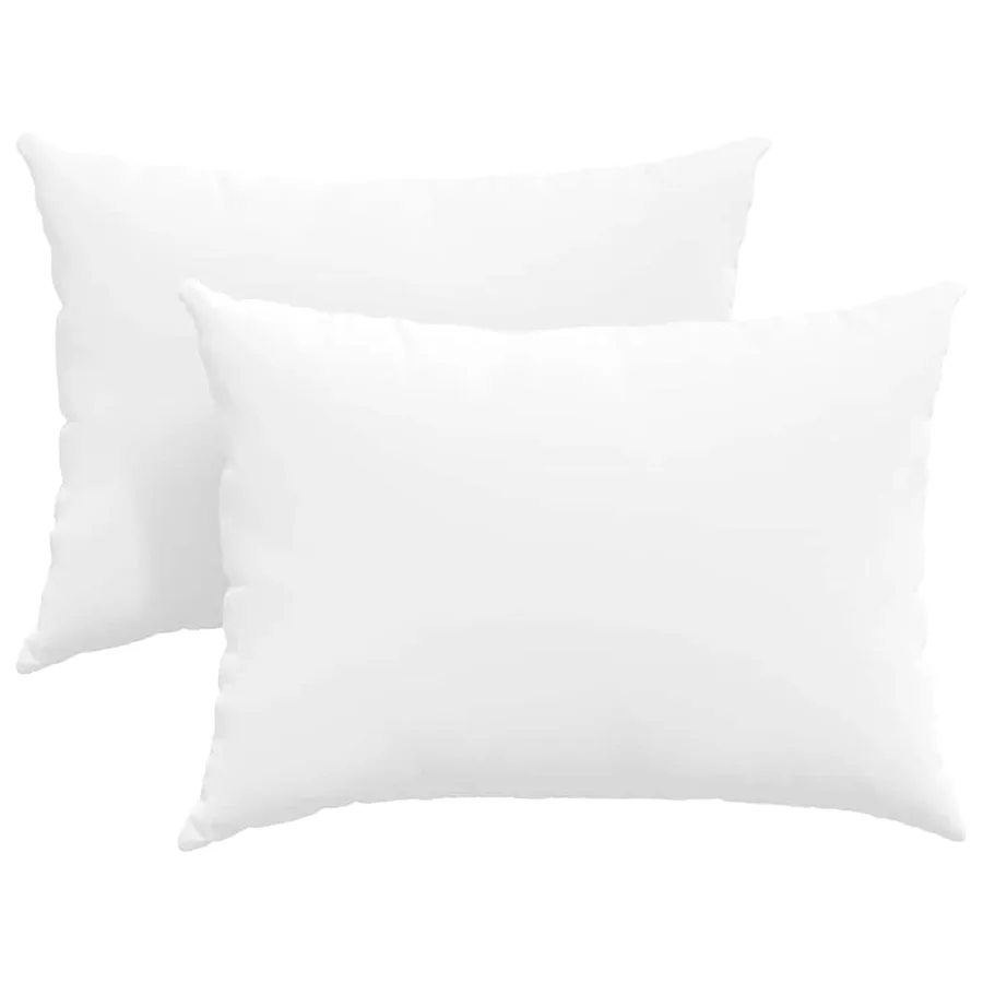 Coussins de canapé 2 pcs Blanc 70 x 50 cm tissu - 2