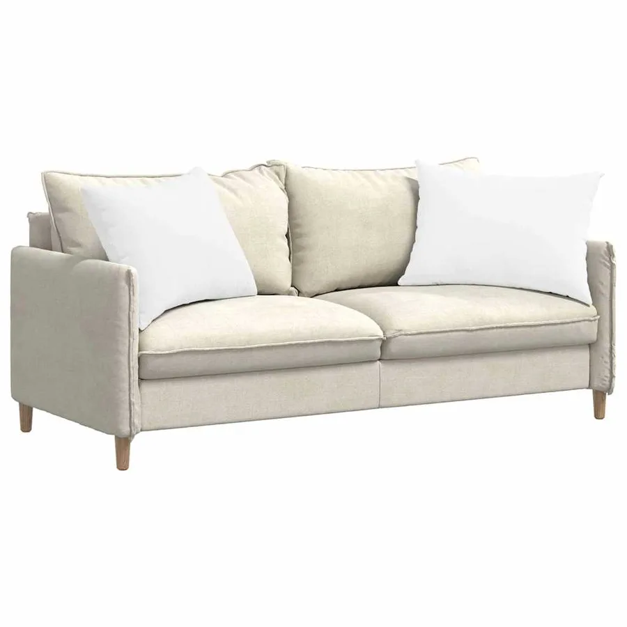 Coussins de canapé 2 pcs Blanc 70 x 50 cm tissu - 3