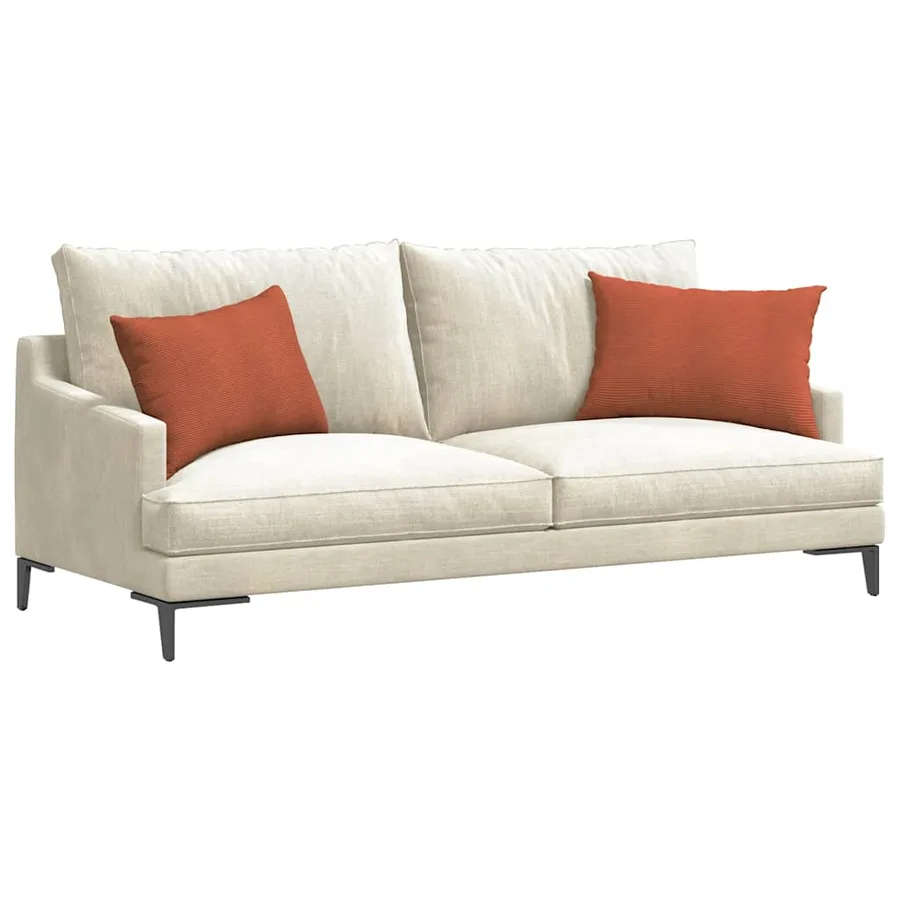 Coussins de canapé 2 pcs Rouge orange 60 x 40 cm - 3