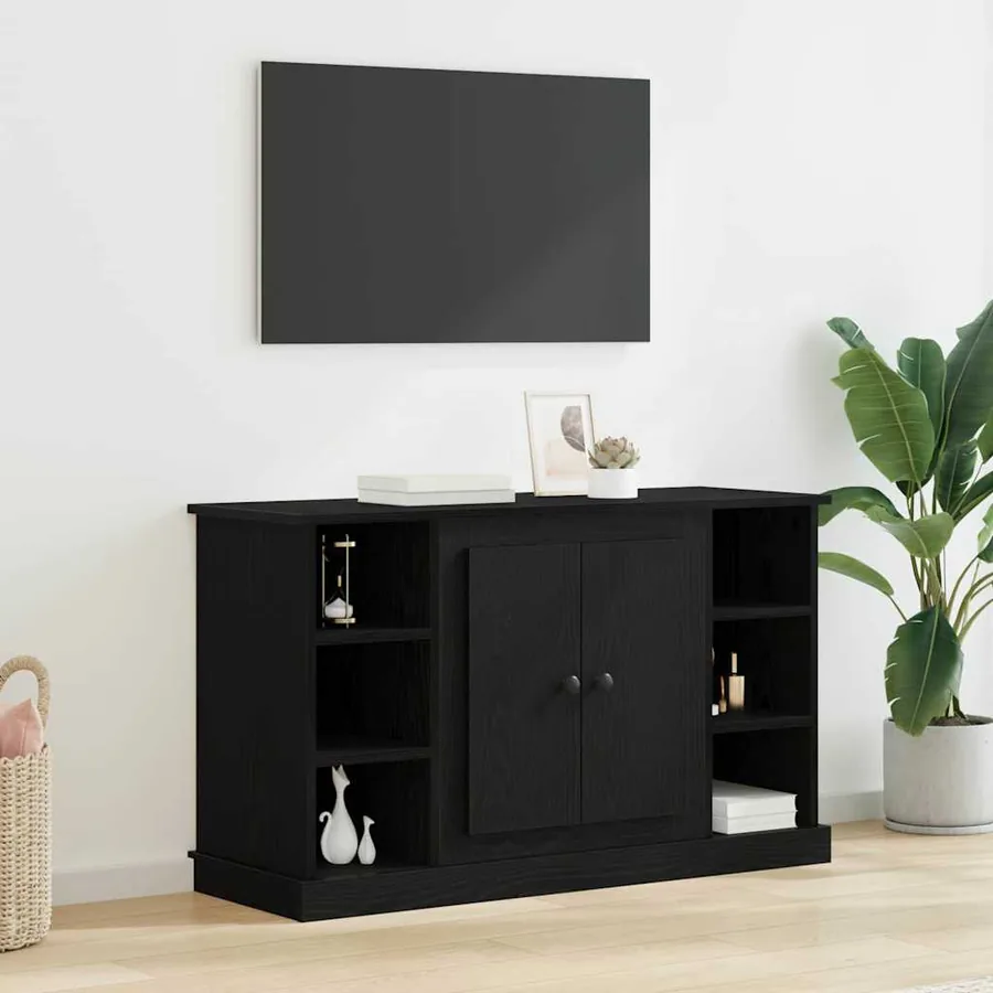 Buffet Chêne noir 100 x 35,5 x 60 cm Bois d'ingénierie