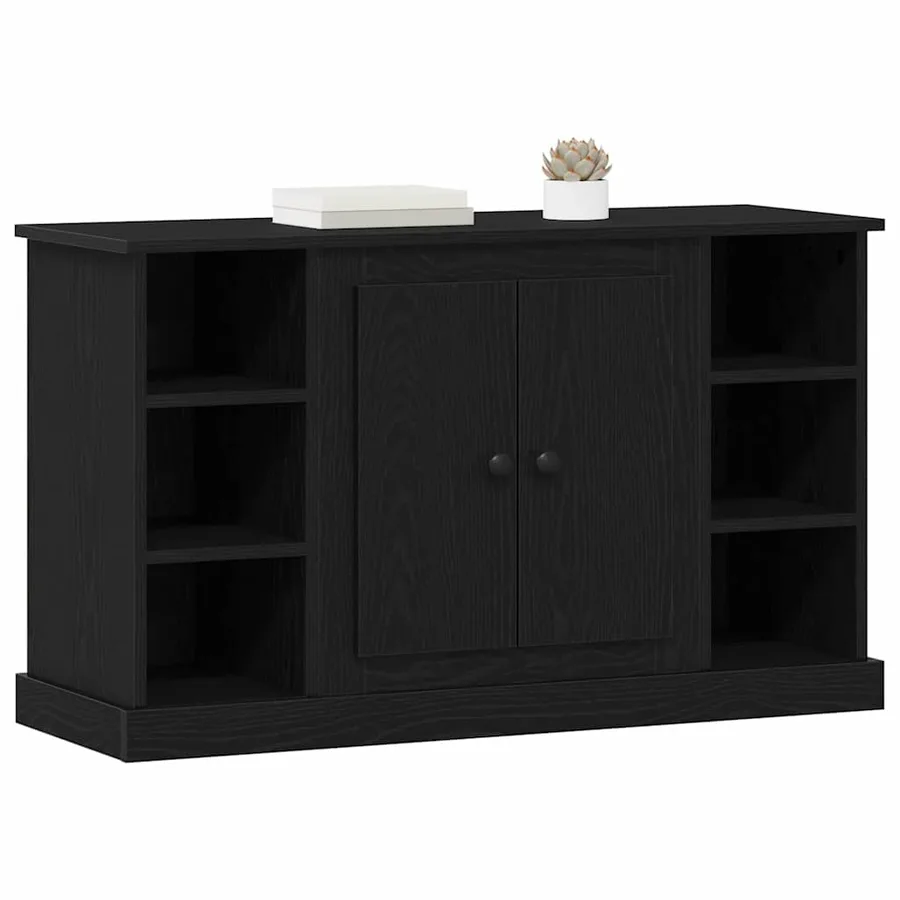 Buffet Chêne noir 100 x 35,5 x 60 cm Bois d'ingénierie - 3
