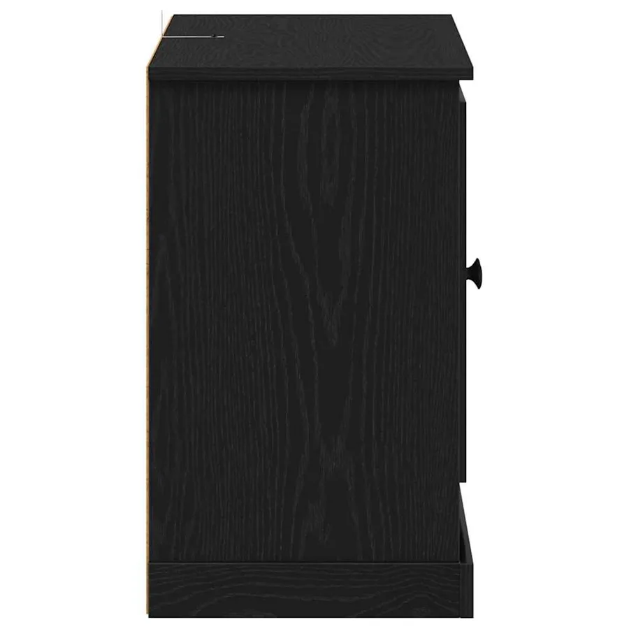 Buffet Chêne noir 100 x 35,5 x 60 cm Bois d'ingénierie - 7