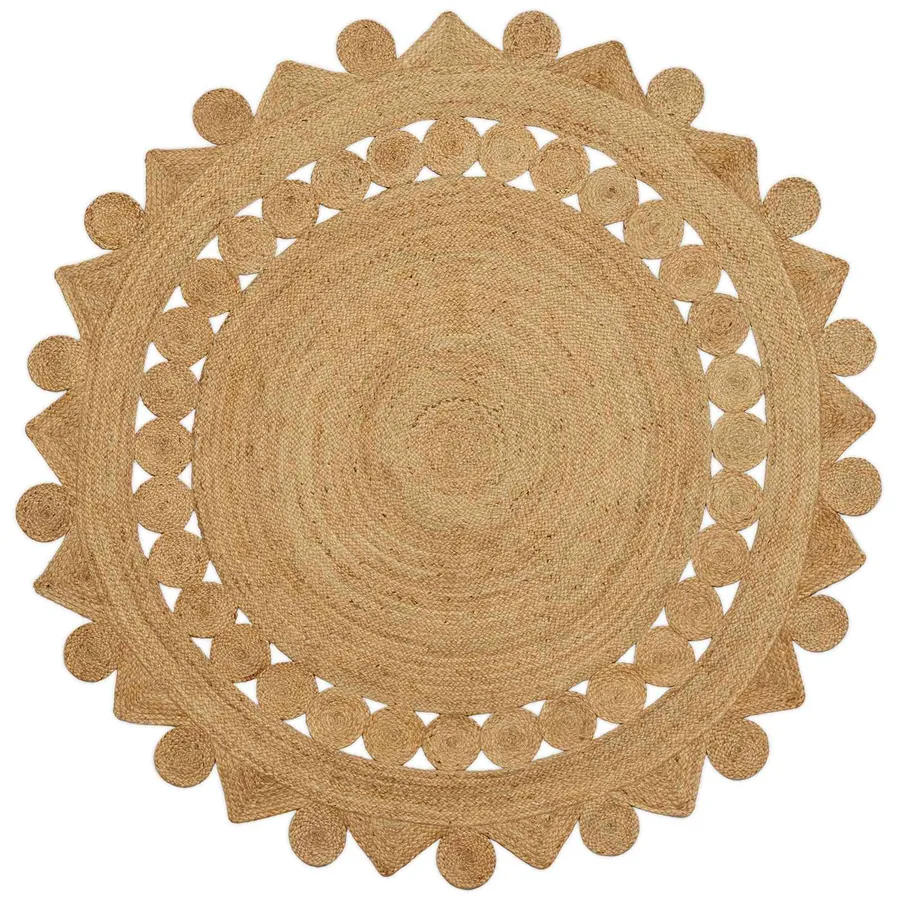 Tapis de surface Naturel Ø 240 cm Jute