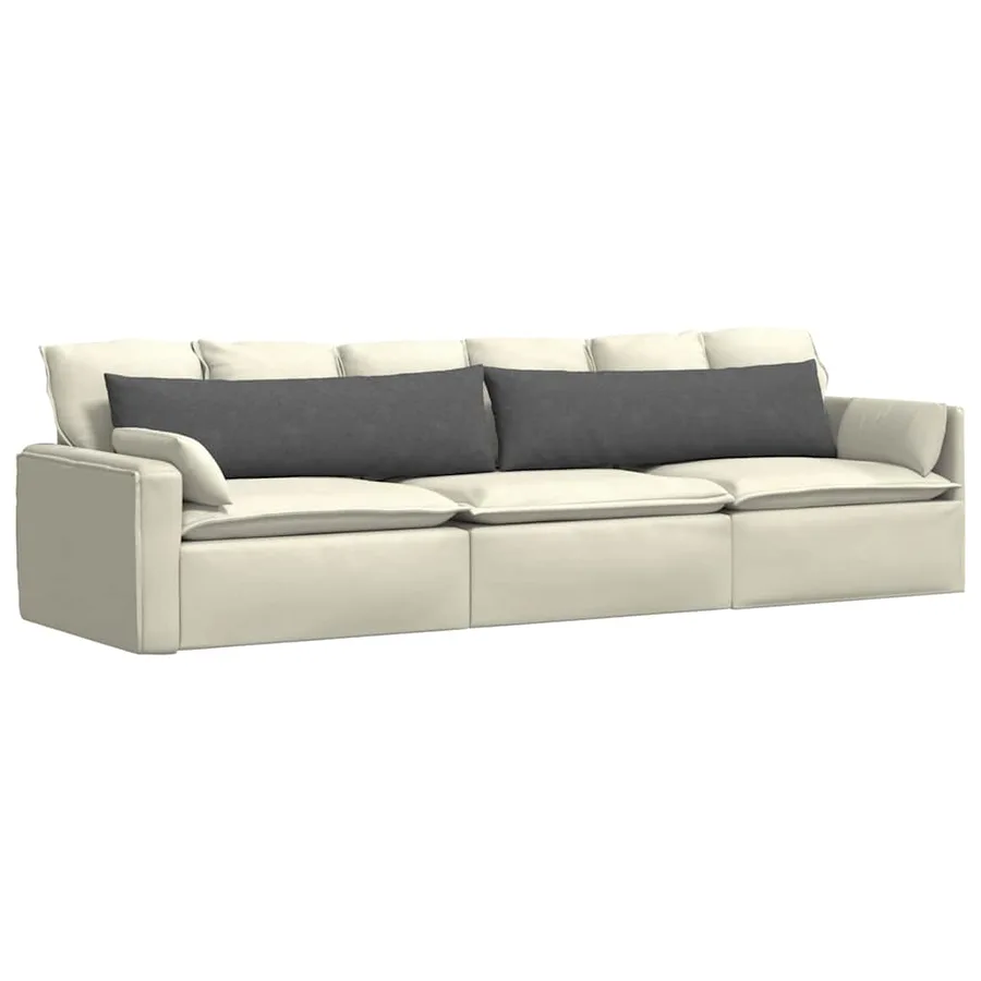 Coussins de canapé 2 pcs Gris foncé 145 x 40 cm - 3