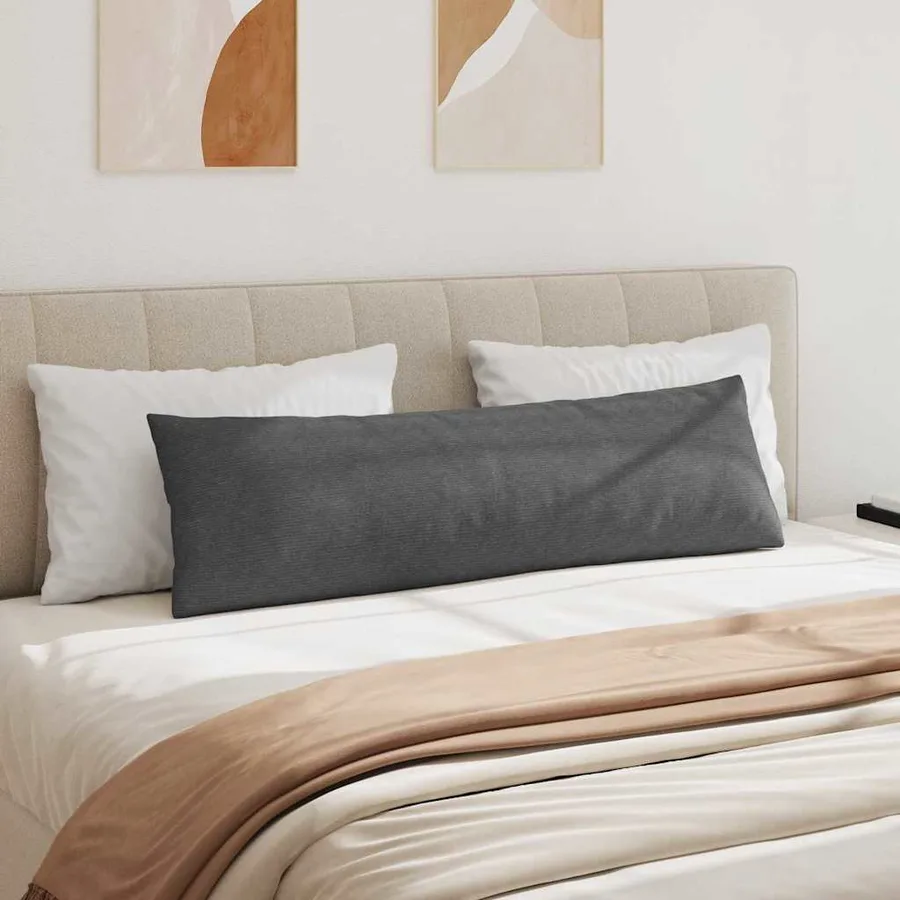 Coussins de canapé 2 pcs Gris foncé 145 x 40 cm - 4