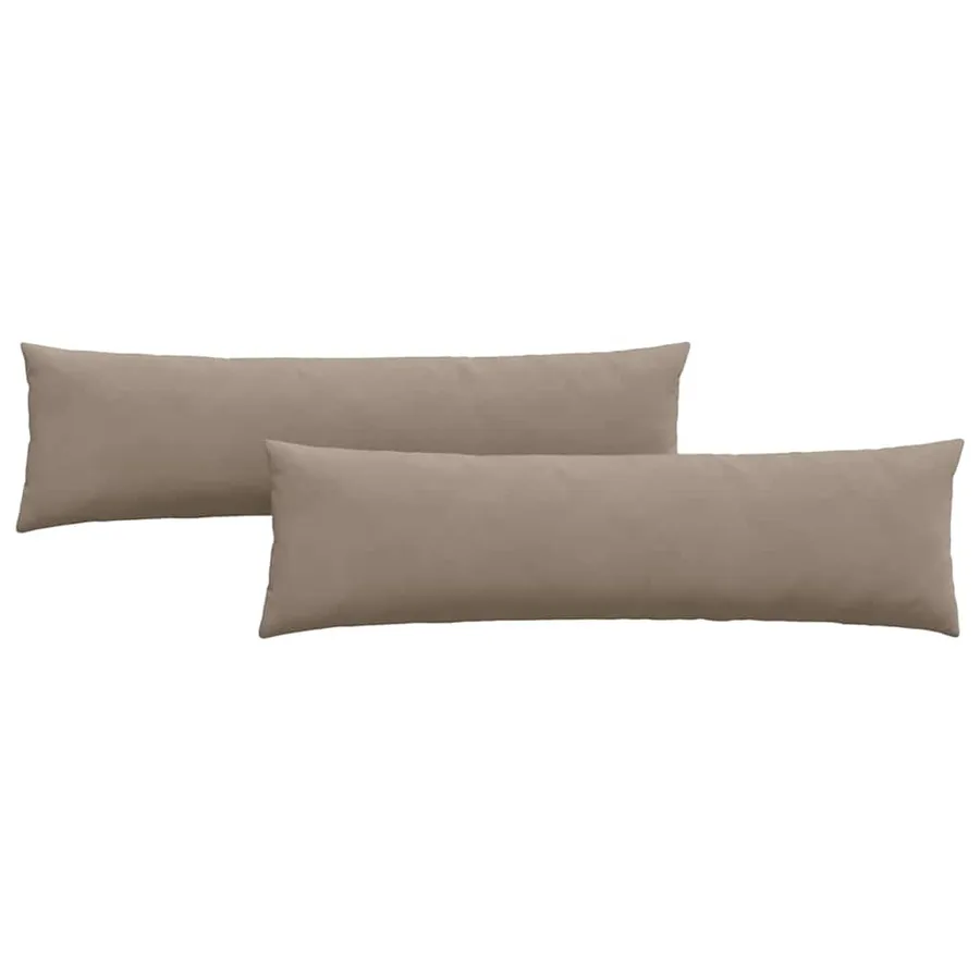 Coussins de canapé 2 pcs Taupe 145 x 40 cm tissu - 2