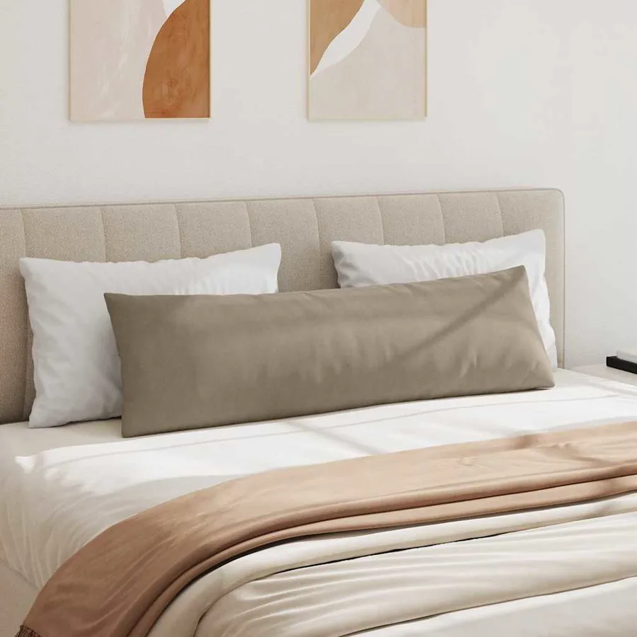 Coussins de canapé 2 pcs Taupe 145 x 40 cm tissu - 4