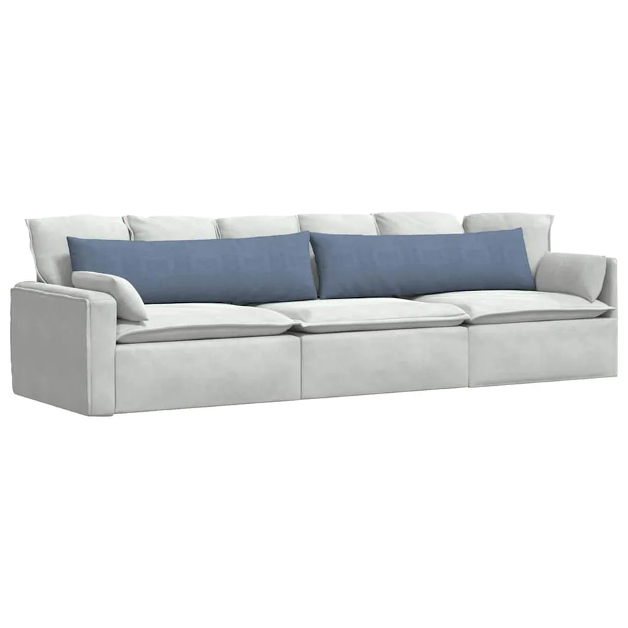 Coussins de canapé 2 pcs Bleu 145 x 40 cm - 3