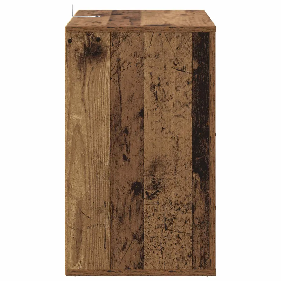 Cabinet de chevet Bois ancien 35 x 50 x 60 cm Bois d'ingénierie - 7