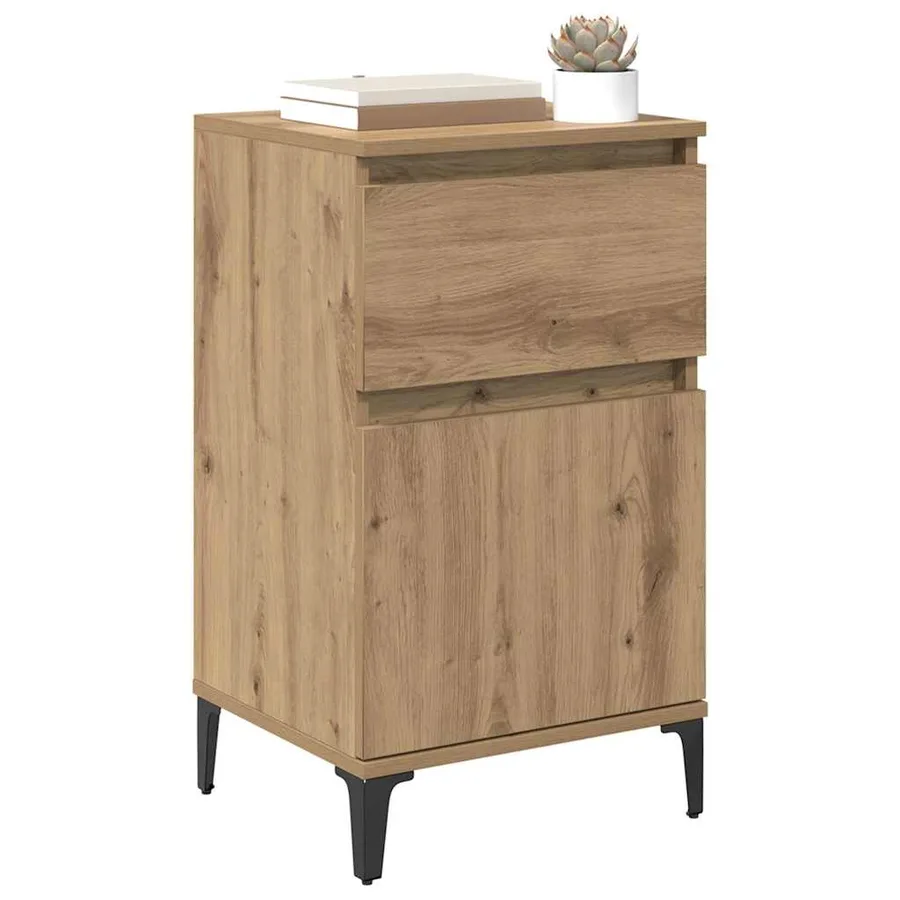 Cabinet de chevet Chêne artisanal 40 x 35 x 70 cm - 3