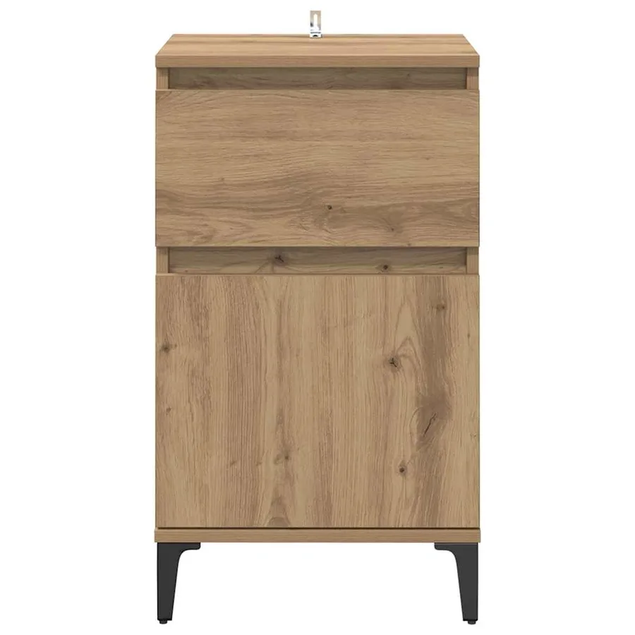 Cabinet de chevet Chêne artisanal 40 x 35 x 70 cm - 6
