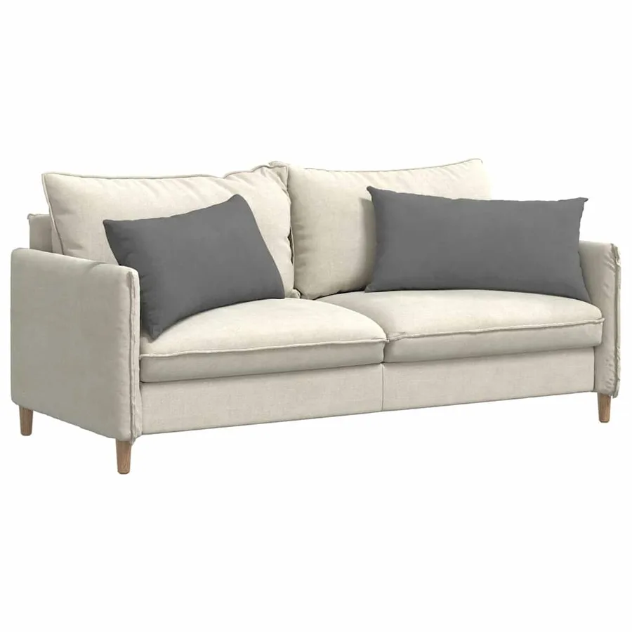 Coussins de canapé 2 pcs Gris foncé 80 x 40 cm tissu - 3
