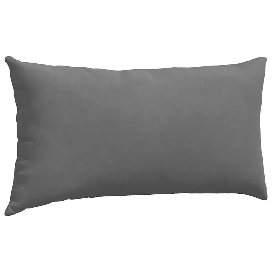 Coussins de canapé 2 pcs Gris foncé 80 x 40 cm tissu - 5