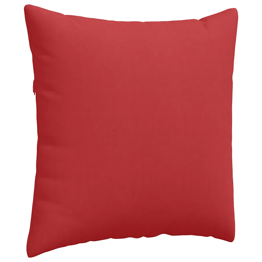 Coussins de canapé 2 pcs Rouge 80 x 80 cm tissu - 5