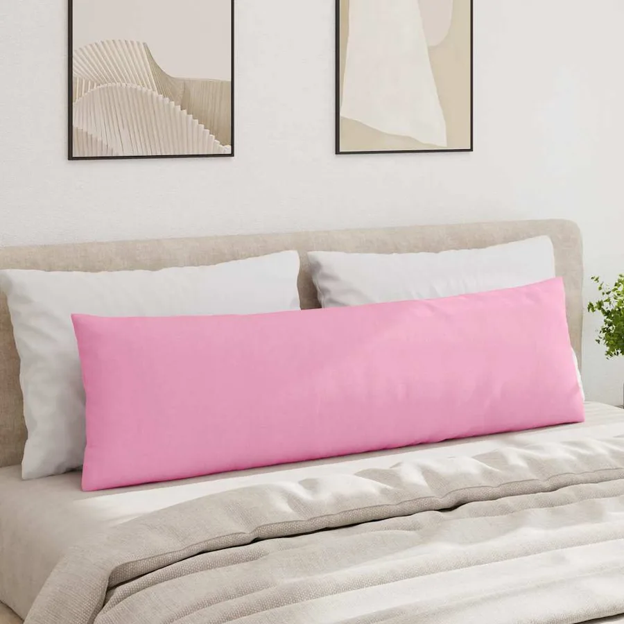 Coussins de canapé 2 pcs Rose 145 x 40 cm tissu - 4