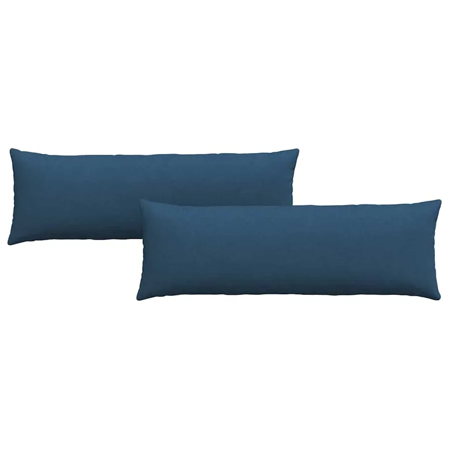 Coussins de canapé 2 pcs Bleu 120 x 40 cm tissu - 2