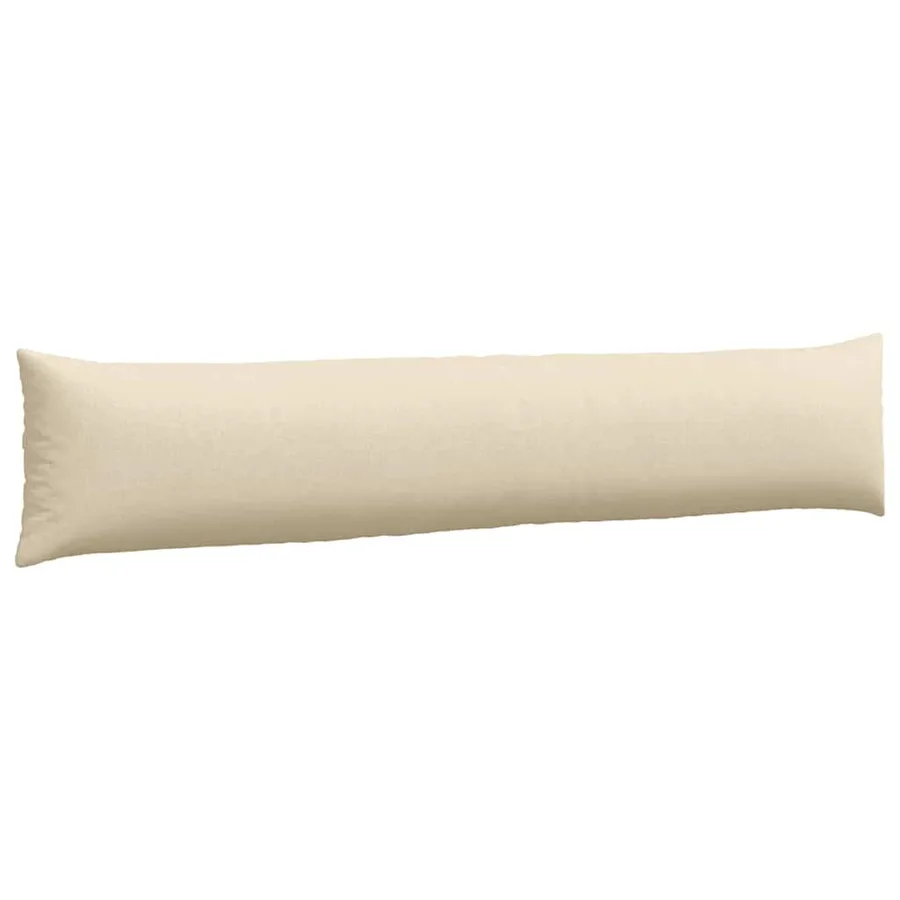 Coussins de canapé 2 pcs Crème 200 x 40 cm tissu - 5