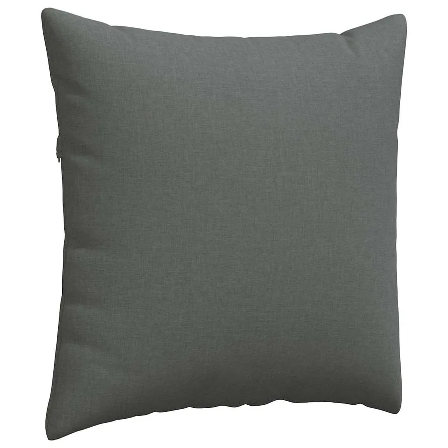 Coussins de canapé 2 pcs Gris foncé 60 x 60 cm tissu - 5