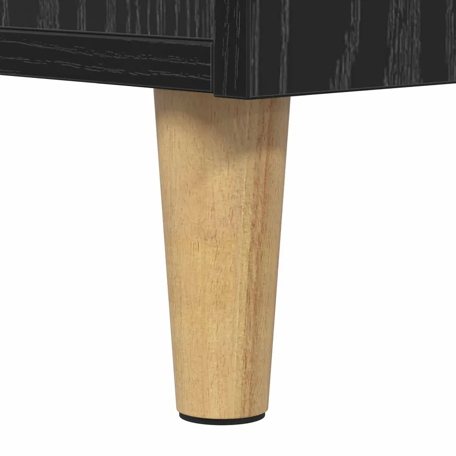 Buffet Chêne noir 34,5 x 34 x 90 cm Bois d'ingénierie - 11
