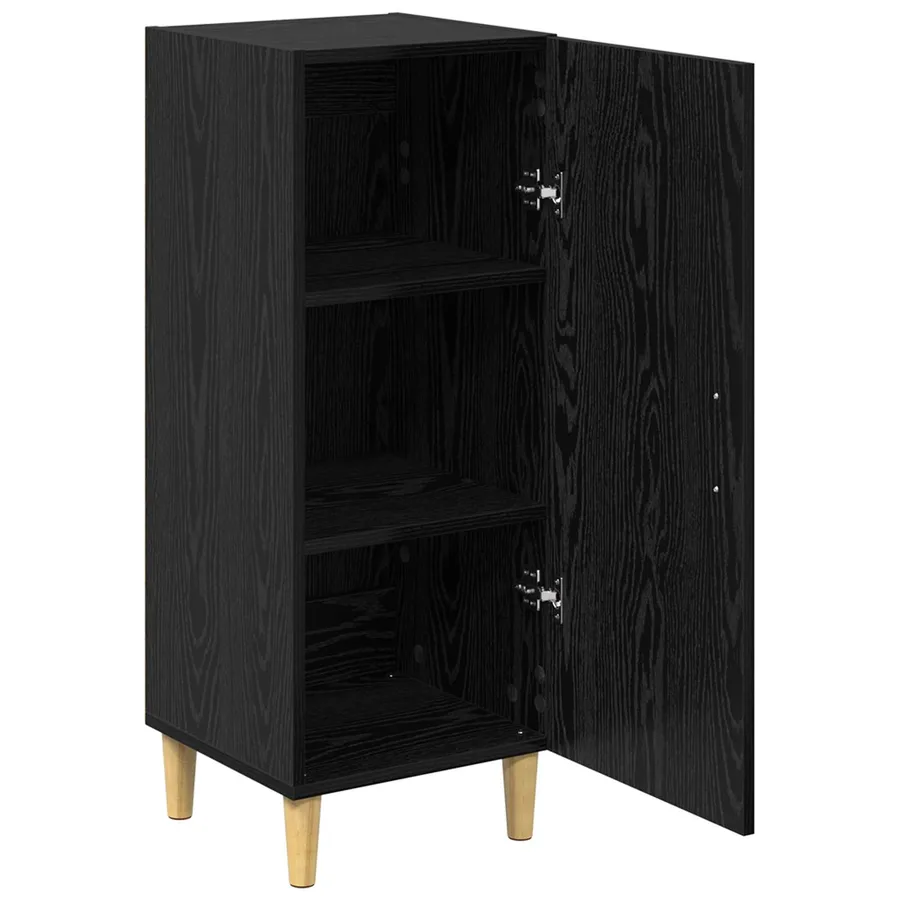 Buffet Chêne noir 34,5 x 34 x 90 cm Bois d'ingénierie - 5