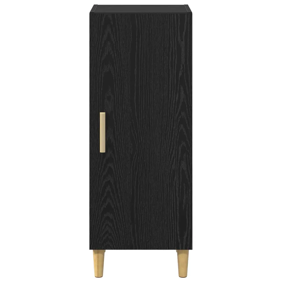 Buffet Chêne noir 34,5 x 34 x 90 cm Bois d'ingénierie - 6