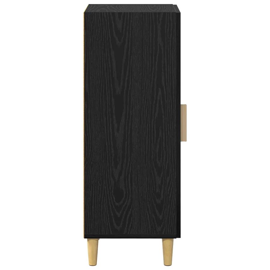 Buffet Chêne noir 34,5 x 34 x 90 cm Bois d'ingénierie - 7