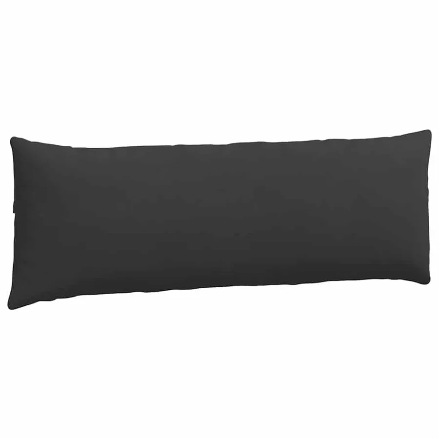 Coussins de canapé 2 pcs Noir 120 x 40 cm tissu - 5