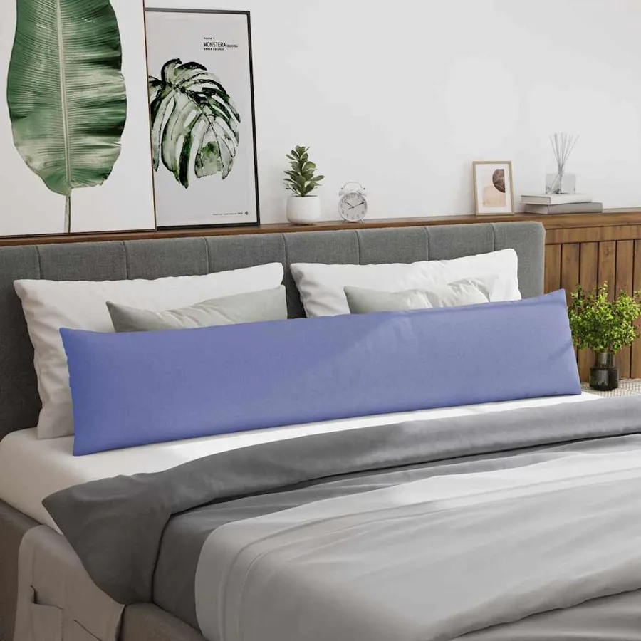 Coussins de canapé 2 pcs Bleu denim 200 x 40 cm tissu - 4