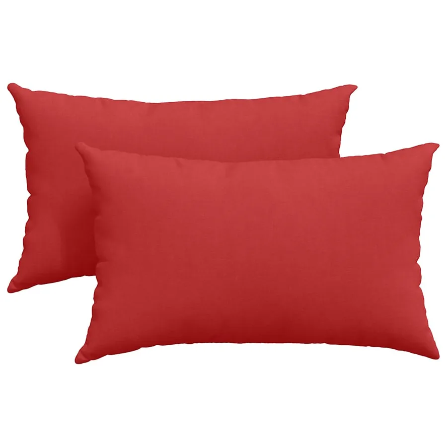 Coussins de canapé 2 pcs Rouge 50 x 30 cm tissu - 2