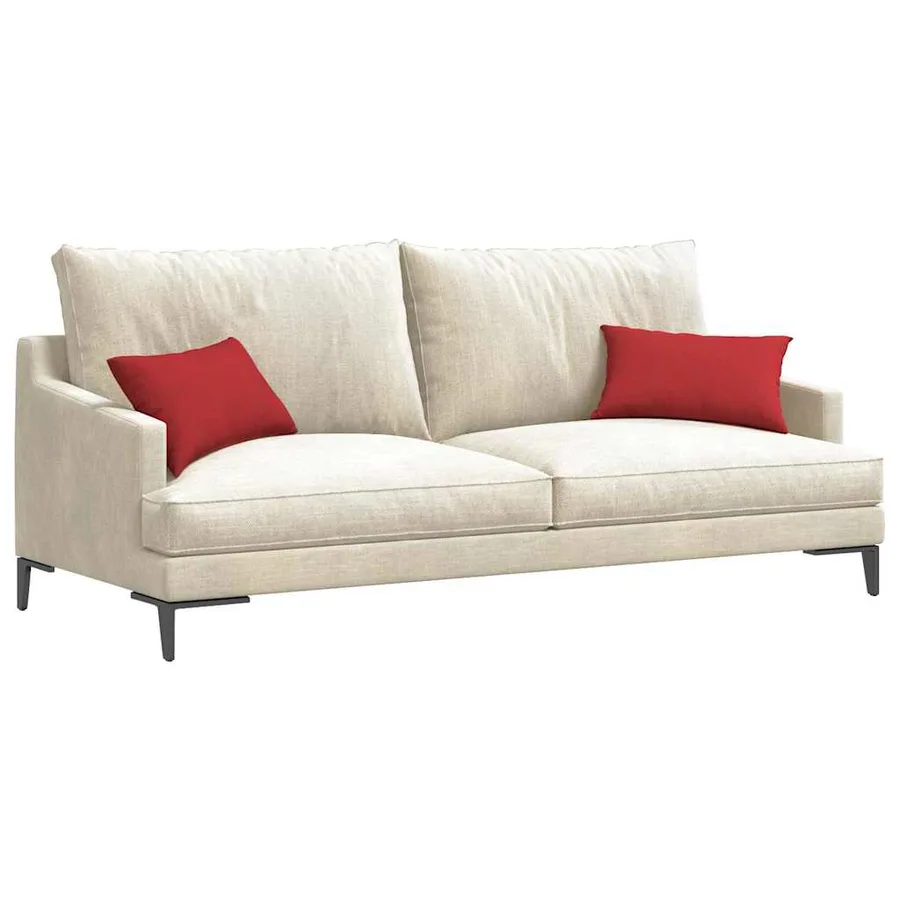 Coussins de canapé 2 pcs Rouge 50 x 30 cm tissu - 3