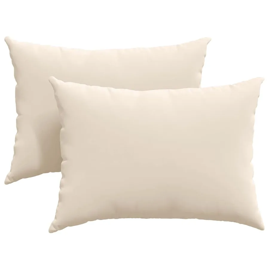 Coussins de canapé 2 pcs Beige 70 x 50 cm tissu - 2
